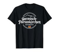 Garmisch-Partenkirchen Germany Mountain Value Graphic T-Shirt, Men, Black, S