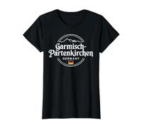 Garmisch-Partenkirchen Germany Mountain Value Graphic T-Shirt, Women, Black, S