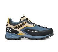 GARMONT Akron GTX Men's Hiking Shoes Waterproof and Stable with Non-Slip Outsole and Suede, Fin Blue Citrus Orange, 12 UK