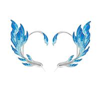 Garneck 1 Pair Elegant Fish Outline Ear for Women Artistic Alloy Earrings for Weddings Daily Wear Chic Jewelry Accessory Eye Catching Design Durable Skin Friendly
