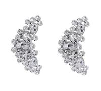 Garneck 1 Pair Rhinestone Bridal Shoe Buckles Decorative Detachable Clips for Wedding Shoes Flats Boots and Sandals Lightweight and Versatile Bride Buttons