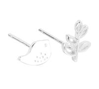 Garneck 1 Pair Sterling Silver Earrings for Women Simple and Fashionable Ear Drops for Everyday Wear Unique Three Design Stylish Jewelry Accessory