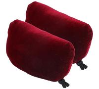 Garneck 1 Pair Underarm Crutch Cushion Pads for Walking Stick, Supple Crutches Padding Soft Fabric Cover, Anti-Slip Arm Support for Elderly, Wine Red Pair, Suitable for Relief and