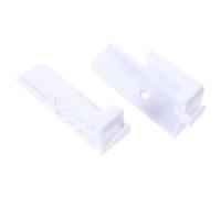 Garneck 1 Pair Wall-mounted Adjustable Slot Bracket Phone Wall Mount Holder Sturdy Abs Material Removable without Marks Adjustable Spacing Card Slot Design for Home Office Use