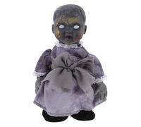 Garneck 1 PC Voice Activated Halloween Scary Doll Glowing Walking Haunted House Prop for Creepy Sound Effects No Battery Required for Halloween Atmosphere