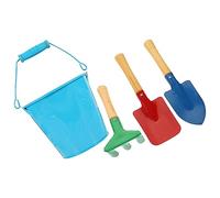 Garneck 1 Set Beach Bucket Kit Outdoor Sand Dig Set with Bucket Garden Tools for Boys for Beach Garden Play Random Color