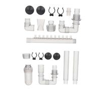 Garneck 1 Set External Filter Pipes for Aquarium - Inlet & Outlet Accessories Compatible with Aquamanta 200 - Replacement Parts for Canister Filter System Durable ABS Material