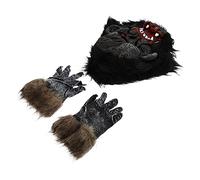 Garneck 1 Set Gorilla Halloween Performance Prop with Horror Gloves and Face Mask Creepy Costume Accessory for Parties and Role Playing for Halloween Fun and Frights