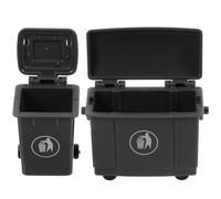 Garneck 1 Set Mini Dollhouse Accessories Miniature Trash Can Garbage Pail for Doll House Decor Scene Prop Tiny House Furniture