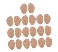 Garneck 10 Pairs Yellow Front Foot Pads Shoe Inserts with Cloth and Sponge Base for Preventing Foot and Slow Pressure, Comfortable Forefoot Cushions for High Heel Shoes