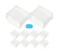 Garneck 10 Pcs Plastic Sports Whistles Covers with Comfortable Mouthpiece Design and Storage Box for Outdoor Use by Referees and Coaches