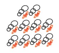 Garneck 10 Sets Solid Bait Hook Keepers with Sponge Pad Portable Fishing Tool for Rod Hook Storage Lightweight Outdoor Fishing Accessories for Sea and Freshwater Anglers