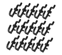 Garneck 100pcs Black Plastic Pegboard Hooks for Garage Wall Organizer Heavy Duty Tool Hangers for Kitchen and Workshop Storage Pegboard Hanging Accessories for Efficient Space