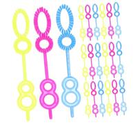 Garneck 100Pcs Bubble Wand Tool for Teens Plastic Creative Bubble Maker Sticks for Outdoor Fun and Party Favors Random Colors Random Color