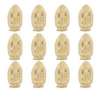 Garneck 100pcs Buddha Relief Nail Metal Charms for Nail Art Flat Back Religious Decorations Accessories DIY Manicure Gems for Daily