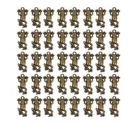 Garneck 100pcs Copper Frog-shaped Pendants DIY Keychain Charms with Retro Style and Easy to Install Features, for Mobile Phone Accessories and Craft Projects