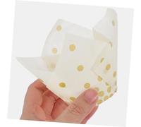 Garneck 100pcs Food Grade Tulip Cupcake Baking Wrappers Greaseproof Paper Muffin Liners for Wedding Birthday Party DIY Cake Baking Cups