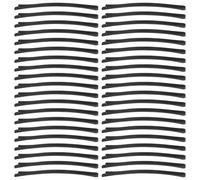 Garneck 100pcs Jumbo Curved Bobby Pins for Women, Black Alloy Hair Clips with Non-slip Grip and Compact Portable Design, for Daily Wear and Parties