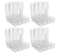 Garneck 100pcs Laboratory Plastic Cuvettes 1.5ml Square Mini Containers with 4 Optical Windows for Colorimetric Analysis and Experiment Use