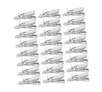 Garneck 100pcs Mini Alligator Clips for Christmas Tree Wreath Decorations Festive Flower Ornament Clips for Crafts Hanging