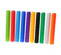 Garneck 100pcs Plastic Counting Blocks for Early Education Math Learning Cubes Preschool Educational for Boy Girl Development Creativity and Math Skills