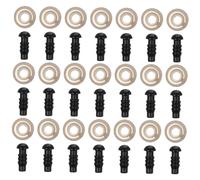 Garneck 100pcs Plastic Safety Eyes with Gaskets for Doll Making Craft Eyes DIY Stuffed Animals Plush Halloween Decorations