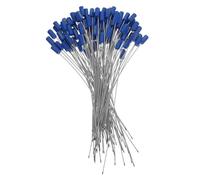 Garneck 100pcs Seal Ties Bolt Seals for Cargo Containers Ties for Retail Tags Truck Security Plastic Security Steel Cable Wire Steel Cable Wire Blue