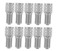 Garneck 10pcs Aluminum Alloy Tire Valve Stem Caps with Double Seal Leak Prevention Heavy Duty High Pressure Extension Adapters for Car Truck Suv and Rv Wheels