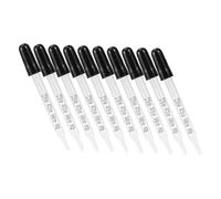 Garneck 10pcs Bent Tip Glass Droppers Laboratory Pipette with Scale Precise Liquid Measurement Compact and Easy to Clean for Scientific Research and Home Experiments