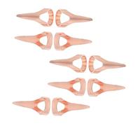 Garneck 10pcs Braiding Tool Hair Ring Distributor Stitch Braid Finger Hair Braider Parting Tools for French Braiding