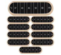 Garneck 10Pcs Brewing Thermometer Stickers Adhesive Fermentation Temperature Monitor Strips for Carboy Cider Mead Brewing Jars Temperature Indicator