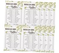 Garneck 10pcs Bridal Shower Game Cards Unique Bachelorette Party Conversation Cards for Couples Fun Interactive Games for Engagements Weddings and Hen Parties