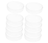 Garneck 10Pcs Clear Culture Dishes with Lids for Science Use Lightweight Plastic Agar Plates for Cell and Mushroom Cultivation Portable Laboratory Petri Dishes