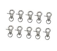 Garneck 10Pcs Escape Latch Clips for Bird Cages Durable Metal Safety Clips for Parrot Cage Fit for Various Cage Secure Door Buckles to Prevent Birds From Escaping