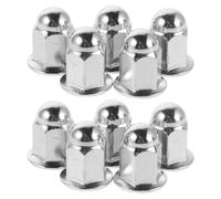 Garneck 10pcs Galvanized Round Coupling Nuts Water Press Rod Bolt Side-Press Bucket Fastener Threaded Lock Nuts Replacement for Mop Buckets and Cleaning Equipment
