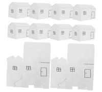 Garneck 10pcs House Shaped Box Packaging Box for Candy Cookies Wedding Favor Birthday Party Small Case