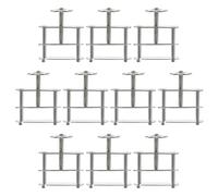 Garneck 10pcs Laboratory Tubing Clip Clamps with Screw Spiral Handle Double Bracket Water Stopper Clips for Rubber Hose Easy Operation Leak Prevention Compact Portable Design