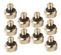 Garneck 10Pcs Low Pressure Misting Nozzle Durable Atomizing Spray Heads for Outdoor Garden Hose for Cooling Systems and Irrigation Hot Weather