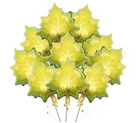 Garneck 10pcs Maple Leaf Foil Balloons Fall Party Decorations Thanksgiving Supplies Vibrant Aluminum Balloons for Autumn Celebrations and Photography Props