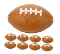 Garneck 10pcs Mini Rugby Squeeze Balls Soft Sensory Stress Relief for Adults Party Favors Fun for Boring Situations Lightweight Easy to Clean
