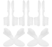 Garneck 10pcs Mini Toothbrushes Soft Finger Brush Plastic Nylon Preventing Suicide Clean Blind Spots for Prisons Inmates Rehabilitation Centers