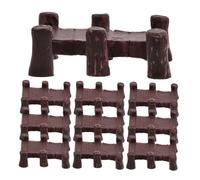Garneck 10pcs Miniature Resin Bridge Decor Bridge Statues for DIY Micro Landscape Whimsical Design for Outdoor Spaces and Playful Decorations