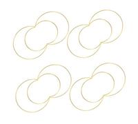 Garneck 10pcs Moon Dreamcatcher Hoops Sturdy Iron Metal Rings for DIY Crafts Home Wall Hanging Artistic Crescent Shape Decor Portable and