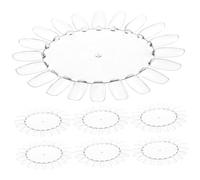 Garneck 10pcs Nail Art Practice Wheel Polish Display Chart for Acrylic Nails and Colours Use As Guide