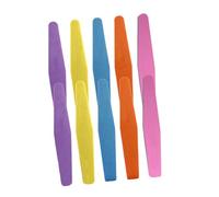 Garneck 10pcs Nail Polisher Sponge File Fashion Rhombus Shaped Surface Sanding Smooth Protection Film Professional Nail Art Learner Use in Salon and Personal Use Random Color