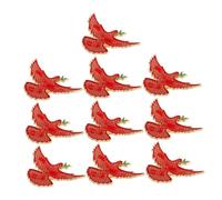 Garneck 10pcs Peace Dove Brooch Metal Dove Label Pins for Shirt Collar Bags Jacket Dress Scarves Parties Charity