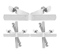 Garneck 10pcs Pole Push Buttons Spring Clip Locking Multi-purpose Nickel Plated Steel Silver Snap Spring Clips for Kayak Paddle Repair Outdoor Equipment