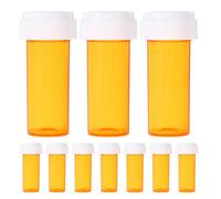 Garneck 10pcs Portable Pill Organizer Box with 8dr Capacity, Reusable Pp Material Compact Medicine Storage Case for Travel, Pocket Pill Holder Essential for Family Members
