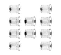 Garneck 10pcs Quick Release Grinding Nuts Flange Locking Rotary Grinder Flange Nut Kit Compatible with Electric and Hand Grain Grinder Parts for Food Mill Replacement