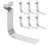 Garneck 10pcs Reusable Stainless Steel Cow Kick Stop Rod with Spring Button Clips for Cattle Management on Farms, Versatile Anti-kick Device Designed for Easy Installation and Sturdy Use